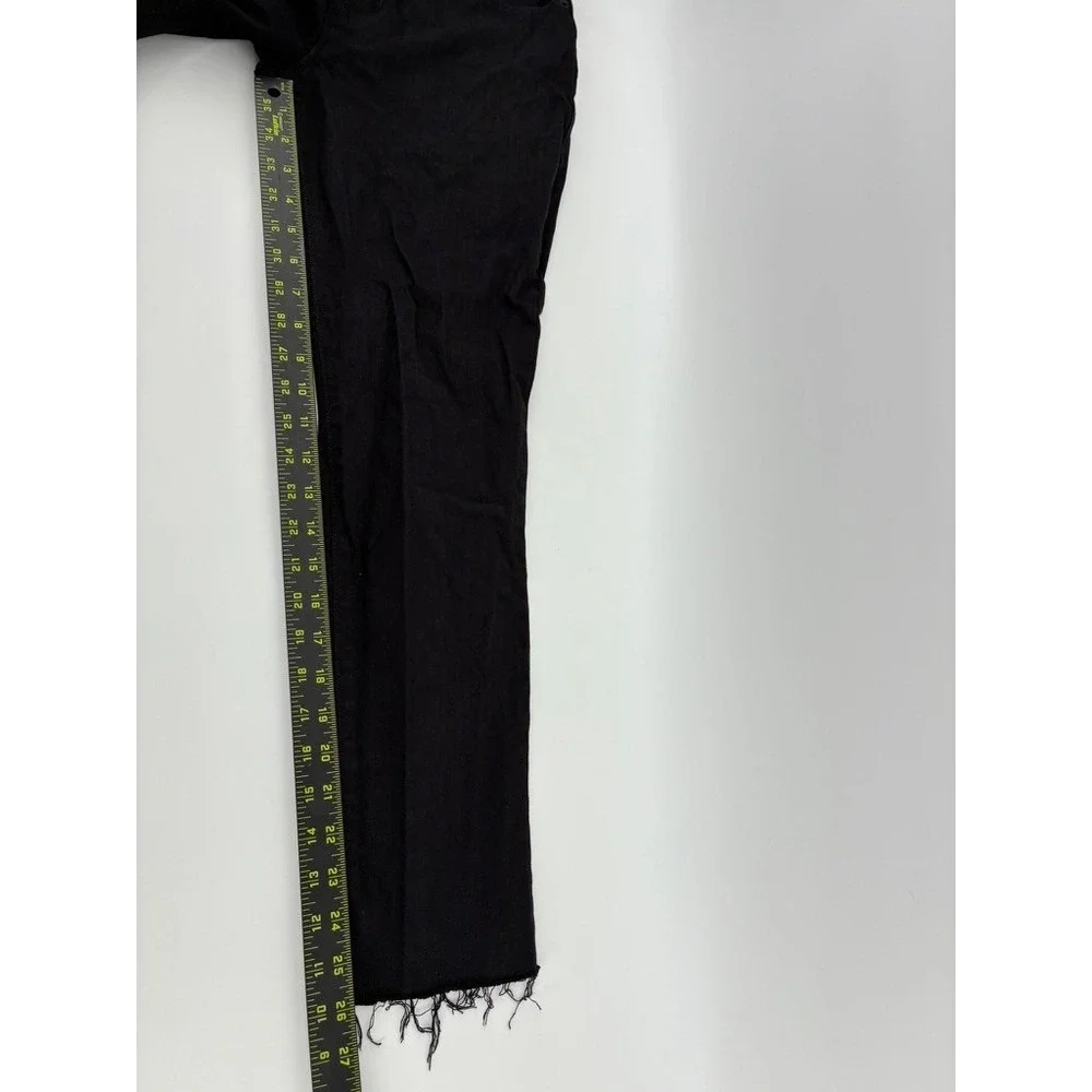 Hudson Ace Dal Black Skinny Jeans Raw Hem Size 30‎ ZGSDAL6829